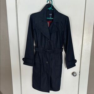 GAP Women's Black Trench Coat
